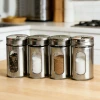 Visible glass barbecue seasoning jar, stainless steel sprinkling bottle, condiment jar, chili and pepper sprinkling jar, seasoning bottle Application Scenario